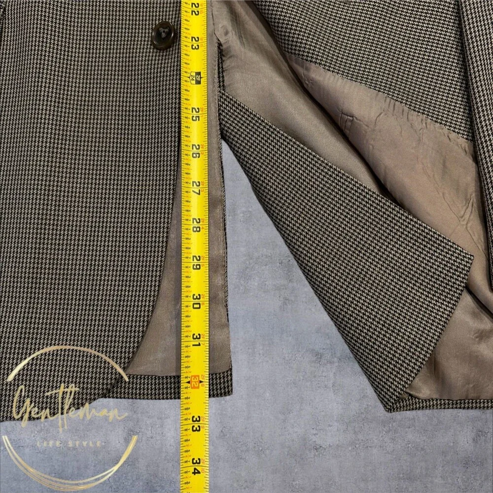 JOS A BANK Tailored fit Mens Blazer Sport Coat 2-Button Suit Jacket 44L Tan Wool